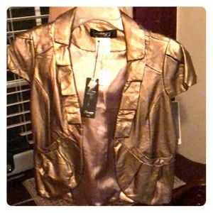 Gold short Sleeve Jacket